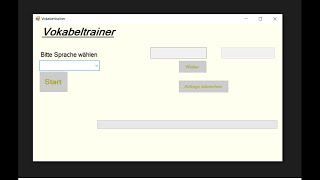 Vokabeltrainer programmieren Teil 1 Windows Forms C [upl. by Adnor]