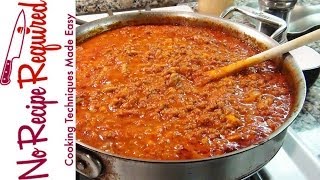 Bolognese Sauce  Spaghetti Sauce  NoRecipeRequiredcom [upl. by Swanson542]