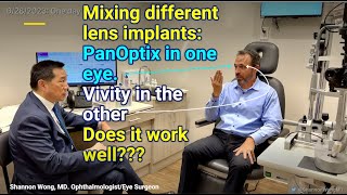 Different lens implants in each eye of the same person Does it work Negative Dysphotopsia fix [upl. by Idnym736]