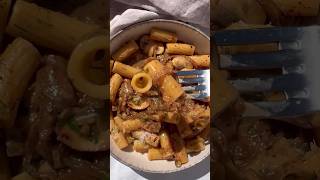 CARAMELIZED ONION amp MUSHROOM PASTA 🍄‍🟫🧅 pasta veganrecipes [upl. by Negaet]