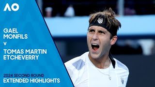 Gael Monfils v Tomas Martin Etcheverry Extended Highlights  Australian Open 2024 Second Round [upl. by Halian85]