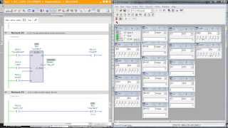 Simulation of counter CTU CTD CTUD SCUD SCU SC CUCD in Tia Portal V12 [upl. by Tome766]