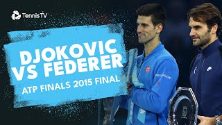 When Novak Djokovic Played Roger Federer in the 2015 Nitto ATP Finals Final [upl. by Eilojne349]