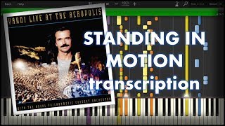 Yanni  Standing In Motion Live At Acropolis Full Orchestral Transcription  Synthesia HD [upl. by Shandeigh608]