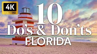 10 DOS amp DONTS IN FLORIDA  REISTIPS IN 4K  TRAVELWORLD [upl. by Inot144]