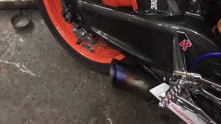 KTM RC8 Sound Exhaust Malaysia [upl. by Atteuqehs]