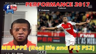 Kylian Mbappé  PROMESAS  AS Monaco FC  FaceHairStats PES201417PSPWIIPS2 [upl. by Annoved852]