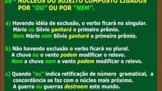 CONCORDÂNCIA VERBAL PARTE 8  NAVIANDRADEwmv [upl. by Cone]