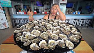 ONLY 15 MINUTES THE FREAKIEST OYSTER CHALLENGE IN THE USA  Joel Hansen [upl. by Kcirred447]