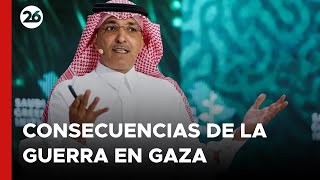 Arabia Saudita advierte de las consecuencias económicas de la guerra en Gaza [upl. by Aicilaana]