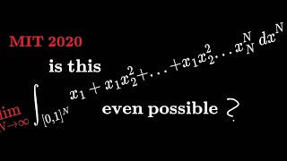 CRAZY integral from MIT integrating in N dimensions as N goes to infinity [upl. by Toomin]