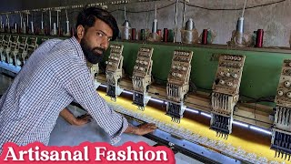 Embroidery Mastery Crafting Fancy Suits with Precision by Professional Workers [upl. by Shantha]