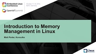 Introduction to Memory Management in Linux [upl. by Demeyer]