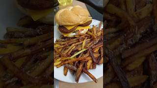 French fries and falafel burger at home [upl. by Katinka135]