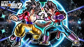 NEW SSJ4 GOKU amp VEGETA DUO FIGHTER FUSION Dragon Ball Xenoverse 2 Final Shine Kamehameha Gameplay [upl. by Airual]