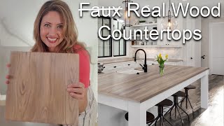 How To Turn Formica Countertops into a French Oak Wood Finish with Retique Its New Countertop Kit [upl. by Ivets454]