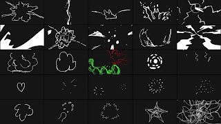 Unity Abstract Scribble Animations 01 21 06 [upl. by Keelin526]