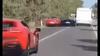 Ferrari Unfall auf Sardinien [upl. by Aninad271]