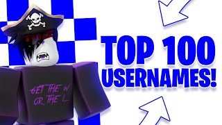 TOP 100 AWESOME Usernames For Roblox [upl. by Asirret363]