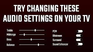 Change Your Audio Format To This Setting On Your TV [upl. by Zea]