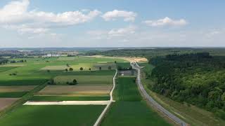 Drohnenaufnahmen von Baustelle der B 492 zwischen Hermaringen und SontheimBrenz [upl. by Lukin]