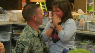 Soldier Dad Returns Home And Surprises His Daughter MidClass [upl. by Axel]