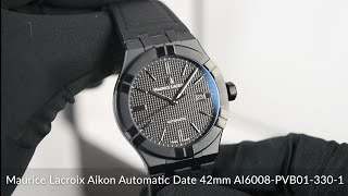 Maurice Lacroix Aikon Automatic Date 42mm AI6008PVB013301 [upl. by Amaj246]