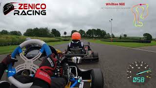 Whilton Mill Kart track  Hot laps for UKC Friday practice [upl. by Neroled]