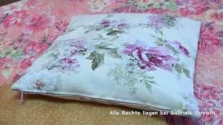 40  Kissenbezug mit Reißverschluss in 2 Versionen nähen DIY pillow case with zipper sewing [upl. by Ahsoyem]