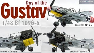 148 Bf 109G6 Eduard Tamiya Zvezda Scale Model Aircraft Stepbystep Build Comparison [upl. by Alyks]