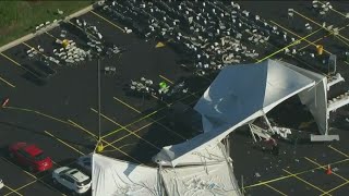 Investigators look into how a tent collapsed in Bedford Park and injured 26 people [upl. by Minsk628]