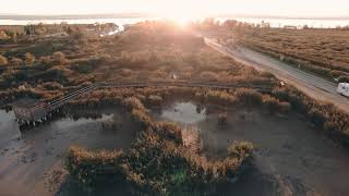 Illmitz Seebad Neusiedler See  4K Aerial [upl. by Maribeth]