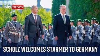 Sir Keir Starmer meets German Chancellor Olaf Scholz in Berlin [upl. by Naimaj]