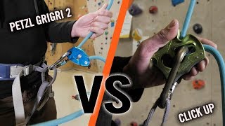 Click Up Vs GriGri  Battle Of The Belay Devices  Climbing Daily Ep1143 [upl. by Schroder]