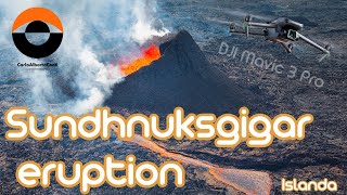 Vulcano in Azione Eruzione Epica Ripresa da Drone in Islanda dji islanda drone dronephotography [upl. by Jorie]