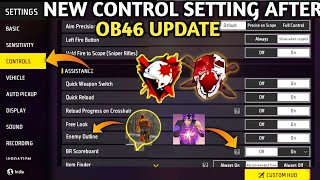 New Control Settings Free Fire After OB 46 Update 2024  Free Fire Control Setting Full Details [upl. by Howard]