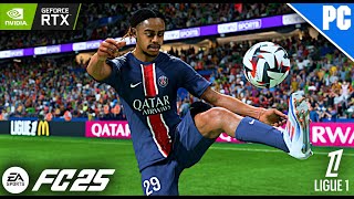 FC 25  PSG vs Lyon  Ligue 1 2425  PC Gameplay 1080P [upl. by Artimas383]