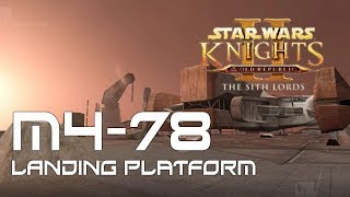 Star Wars Knights of the Old Republic II  M478 Landing Platform With Jedi Academy Music [upl. by Madlen]