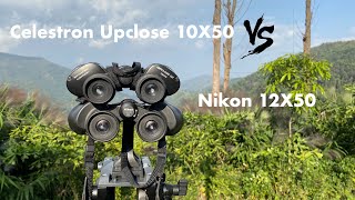 Celestron Upclose 10x50 Vs Nikon 12x50 Binoculars [upl. by Gerrard573]