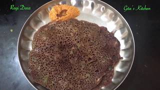 Instant Ragi Dosa [upl. by Lytton]