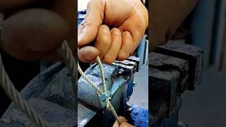 Locking GI wire rope is easy diy donewell argonskills [upl. by Eidson]