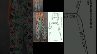 Jumpsuit cutting easy trick easytips sewing fashion [upl. by Mackler]