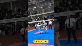 Ushiro Mawashi Geri ippon karate kyokushin shorts [upl. by Ynor874]