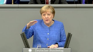 11092019  Rede Angela Merkel  Haushaltsgesetz 2020  111 Sitzung Bundestag [upl. by Nor]