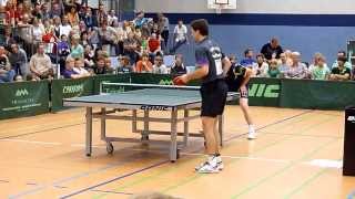 Timo Boll vs Jan Ove Waldner in Mühlhausen 2011 [upl. by Franckot]