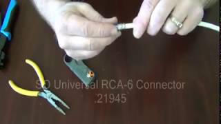 How Do I Connect RG6 to RCA with Compression Connector directconnect howto series [upl. by Leay]