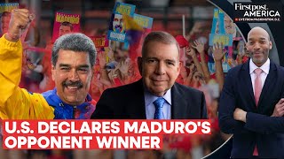 US Says Venezuelas Maduro Didnt Win Election Declares His Opponent Winner  Firstpost America [upl. by Tippets]