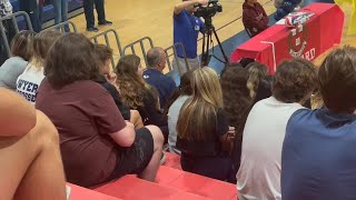 Dwyer High School crowd cheers as athletes sign [upl. by Annert455]