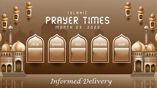 Islamic Prayer Times 5 Prayers of Islam Times [upl. by Nurav]