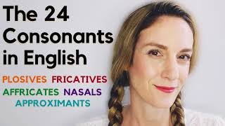 The 24 Consonant Sounds in English  English Phonology [upl. by Hyatt998]